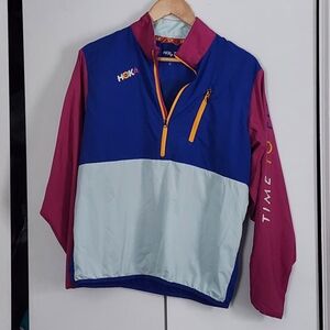 Hoka Blue and Pink Adventure Jacket